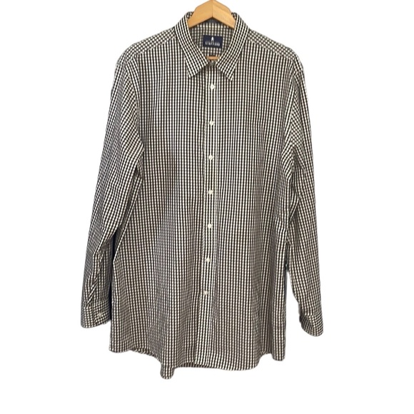 🆕 NWOT Stafford Easy Care Wrinkle Free Button Down Size 171/2 36-37 - Picture 1 of 5